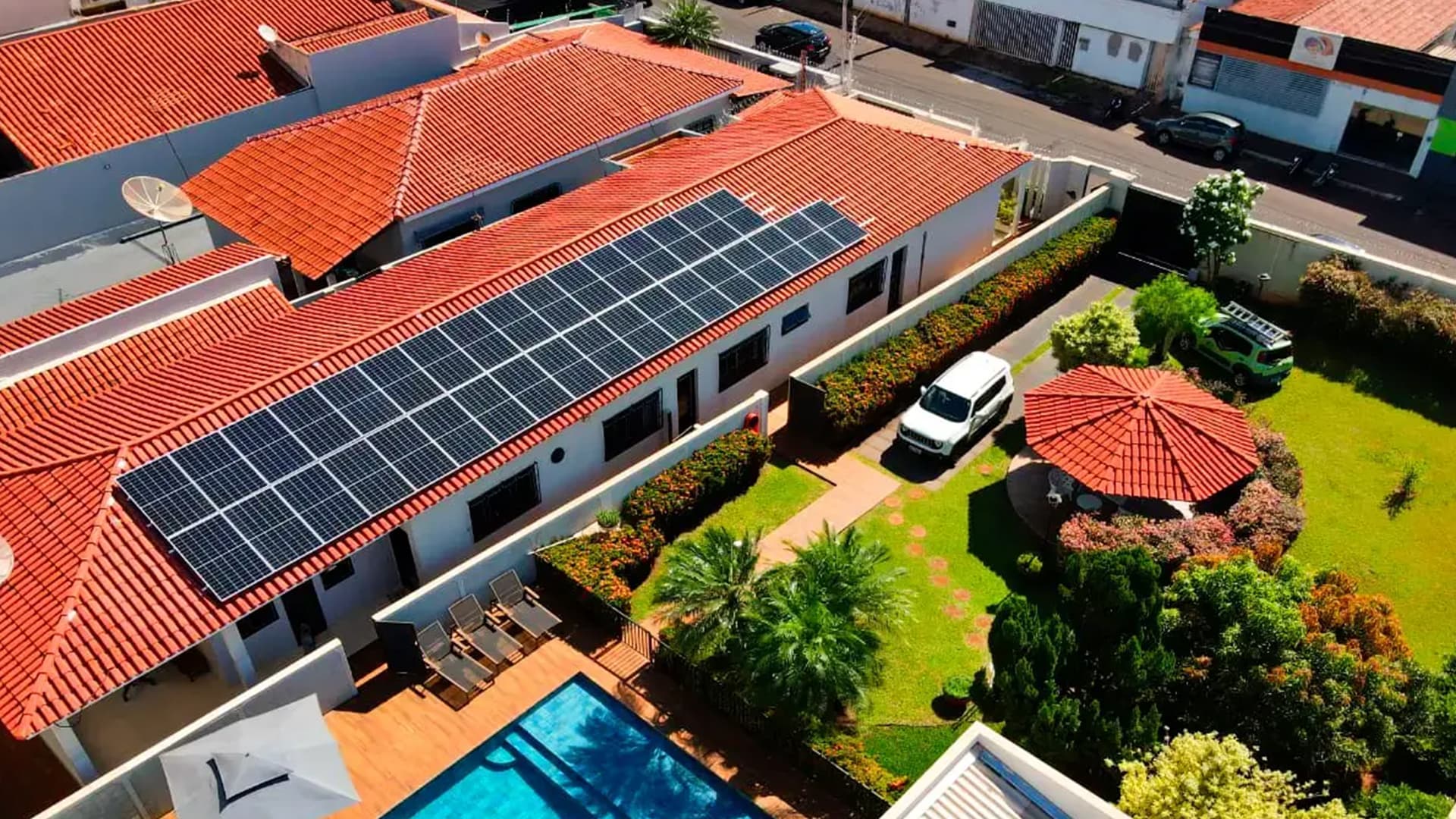 Residencia com energia solar da Mensch